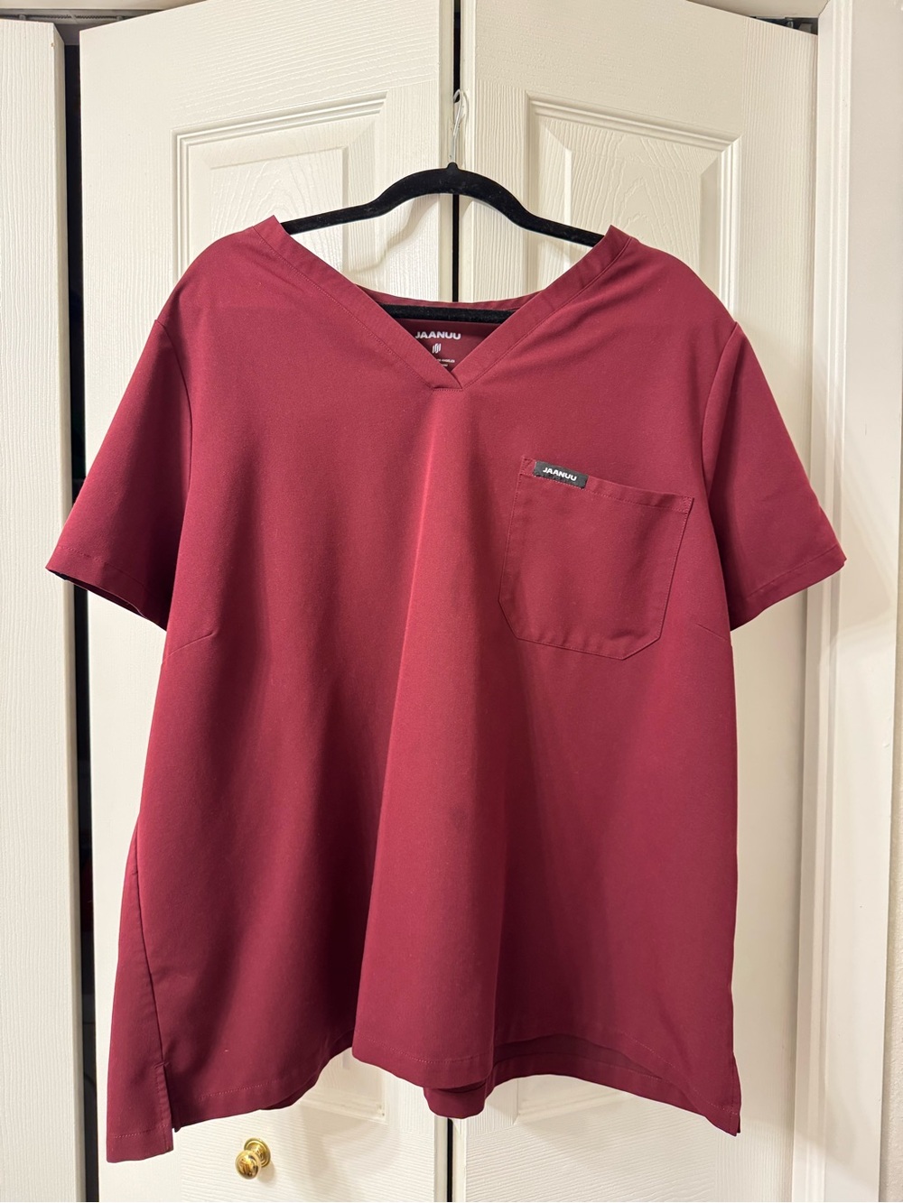 Burgundy Scrub Top